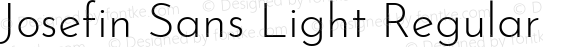 Josefin Sans Light Regular