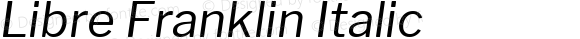 Libre Franklin Italic