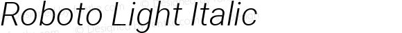 Roboto Light Italic