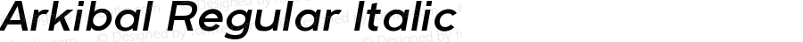 Arkibal-Regular Italic