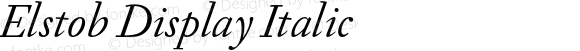 Elstob Display Italic
