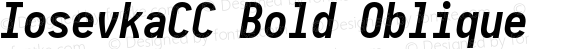 IosevkaCC Bold Oblique