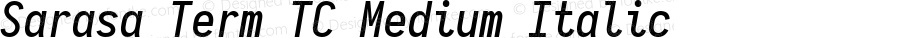 Sarasa Term TC Medium Italic