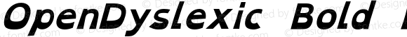 OpenDyslexic Bold Italic