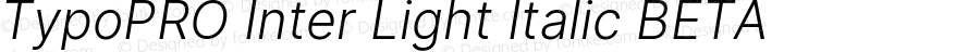 TypoPRO Inter Light  BETA