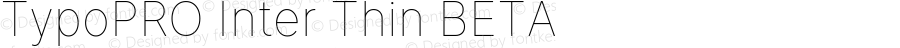 TypoPRO Inter Thin BETA