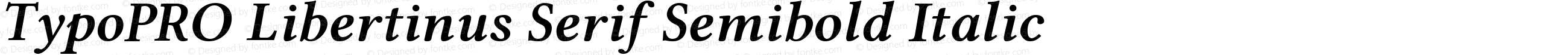 TypoPRO Libertinus Serif Semibold Italic