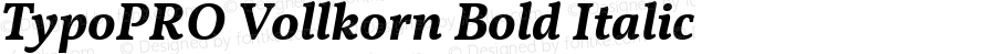 TypoPRO Vollkorn Bold Italic