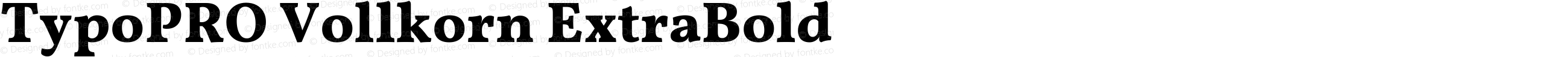 TypoPRO Vollkorn ExtraBold