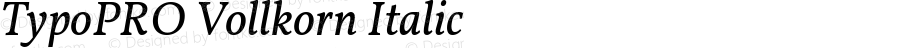 TypoPRO Vollkorn Italic