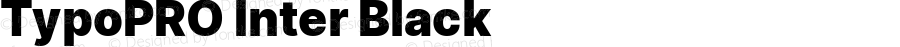 TypoPRO Inter Black