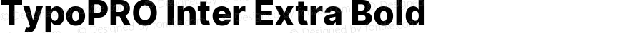 TypoPRO Inter Extra Bold