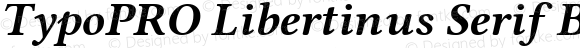 TypoPRO Libertinus Serif Bold Italic