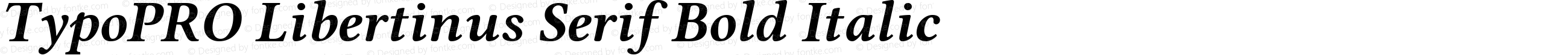 TypoPRO Libertinus Serif Bold Italic