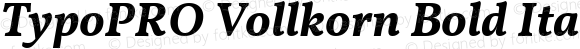 TypoPRO Vollkorn Bold Italic