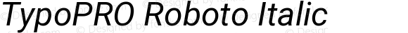 TypoPRO Roboto Italic