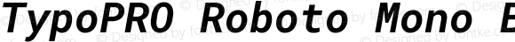 TypoPRO Roboto Mono Bold Italic