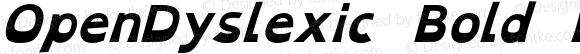 OpenDyslexic Bold Italic