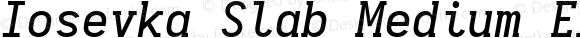 Iosevka Slab Medium Extended Italic