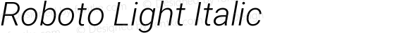 Roboto Light Italic