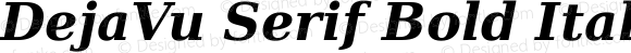 DejaVu Serif Bold Italic