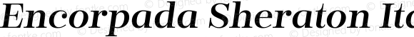 Encorpada Sheraton Regular Italic