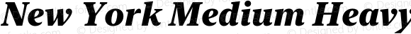 New York Medium Heavy Italic