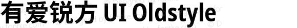 有爱锐方 UI Oldstyle Condensed Bold