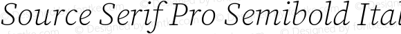 Source Serif Pro Semibold Italic