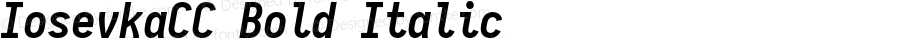 IosevkaCC Bold Italic