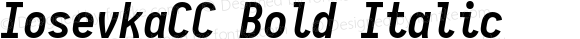 IosevkaCC Bold Italic