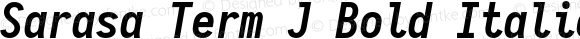 Sarasa Term J Bold Italic