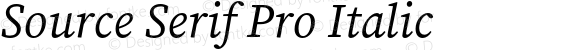 Source Serif Pro Italic
