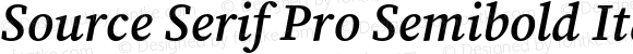 Source Serif Pro Semibold Italic