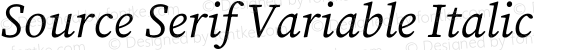 Source Serif Variable Italic