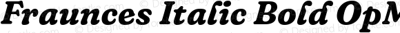 Fraunces Italic Bold OpMin