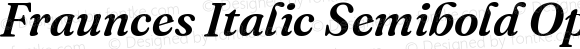 Fraunces Italic Semibold OpMid