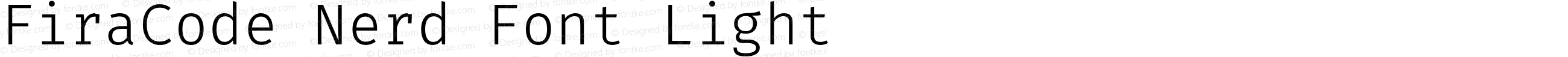 Fira Code Light Nerd Font Complete