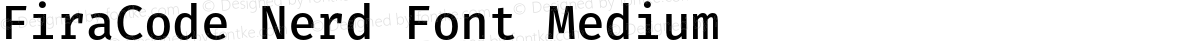 FiraCode Nerd Font Medium
