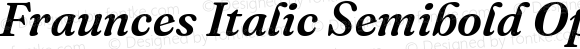 Fraunces Italic Semibold OpMid