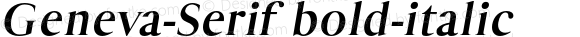 Geneva-Serif bold-italic