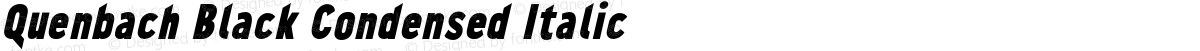 Quenbach Black Condensed Italic