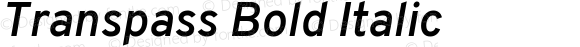 Transpass Bold Italic