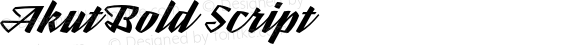 Akut Bold Script