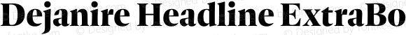 Dejanire Headline ExtraBold