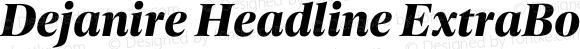 Dejanire Headline ExtraBold Italic