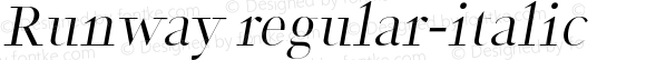 Runway regular-italic