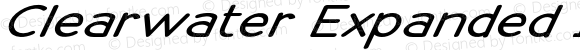 Clearwater Expanded Italic