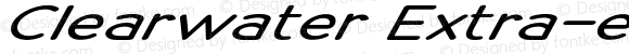 Clearwater Extra-expanded Italic