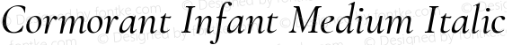Cormorant Infant Medium Italic